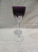 Baccarat crystal wine glass 12cl model Genova lined Amethyst 19.1cm