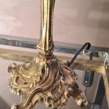 Bronze lamp rocaille style, 38x20, electricity to standard