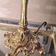 Bronze lamp rocaille style, 38x20, electricity to standard