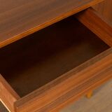 Classic freestanding desk from the 1950s, walnut veneer