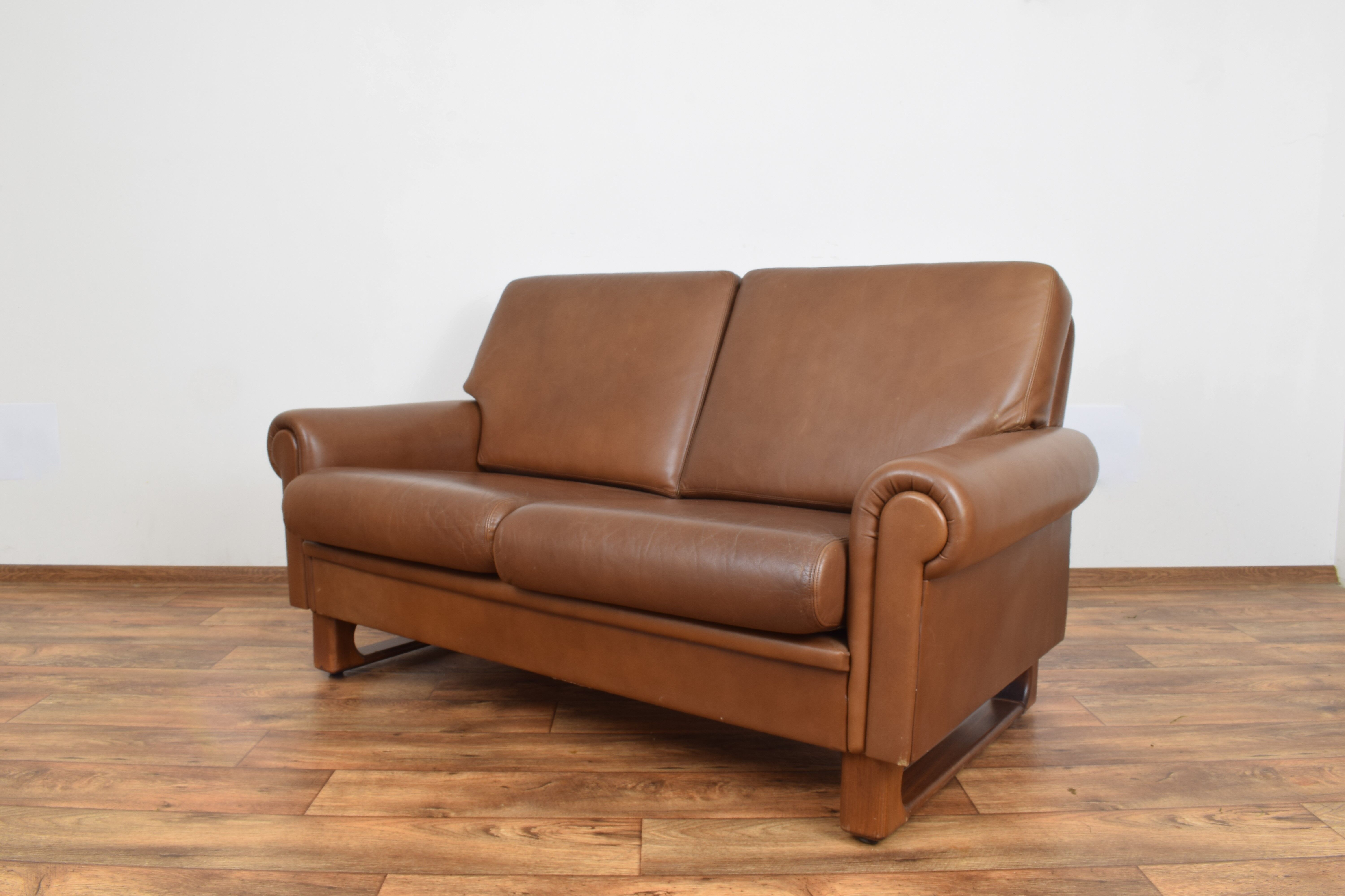 Mid-Century Danish Leather Sofa, 1960s