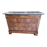 Empire chest of 4 drawers in mahogany from the 19th century