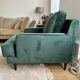 Set of 2 green velvet armchairs Camif