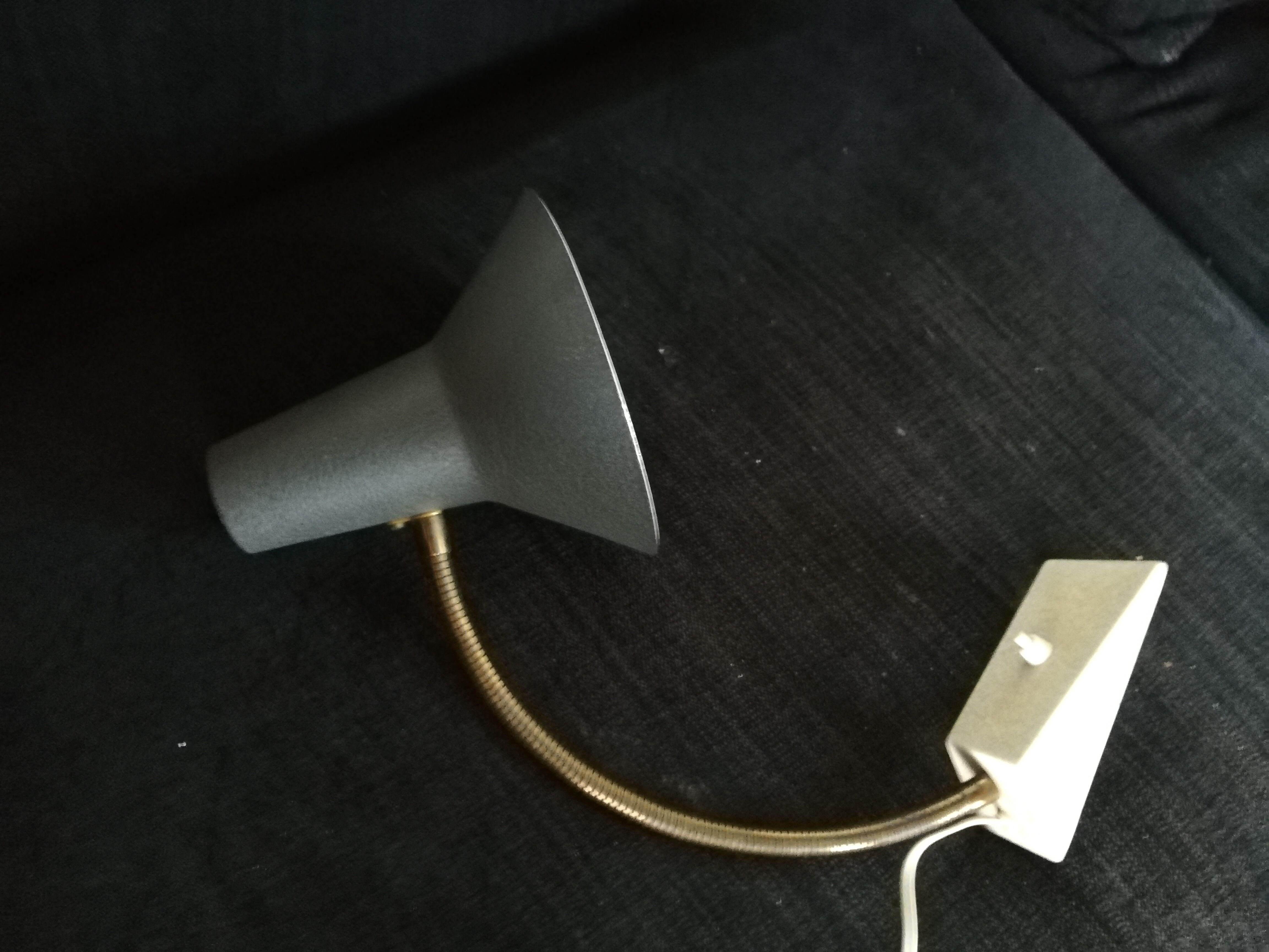 Vintage casserole-style desk lamp