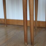 4 Scandinavian chairs skaï black