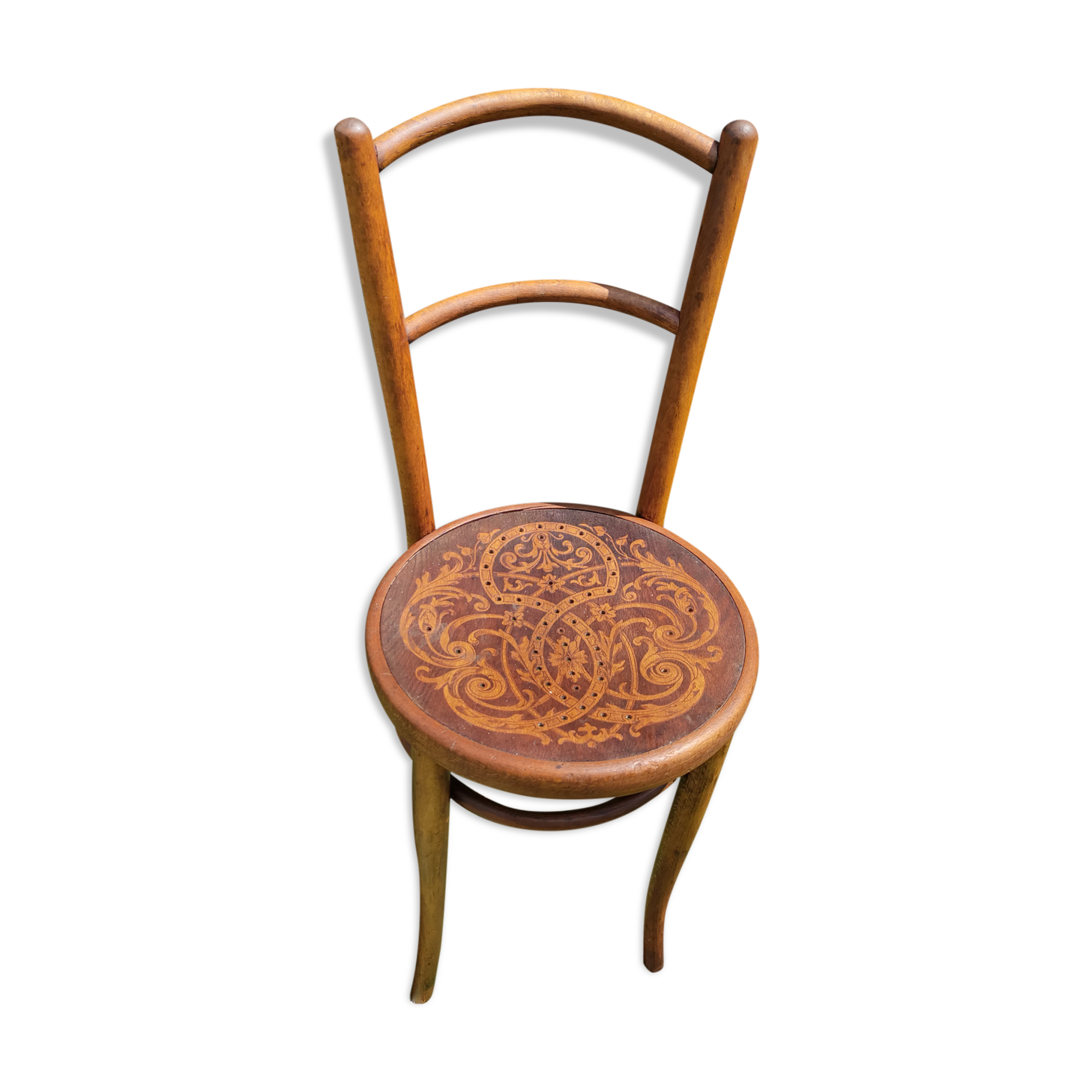 Vintage bistro chair by J-J Kohn