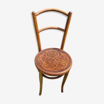 Vintage bistro chair by J-J Kohn