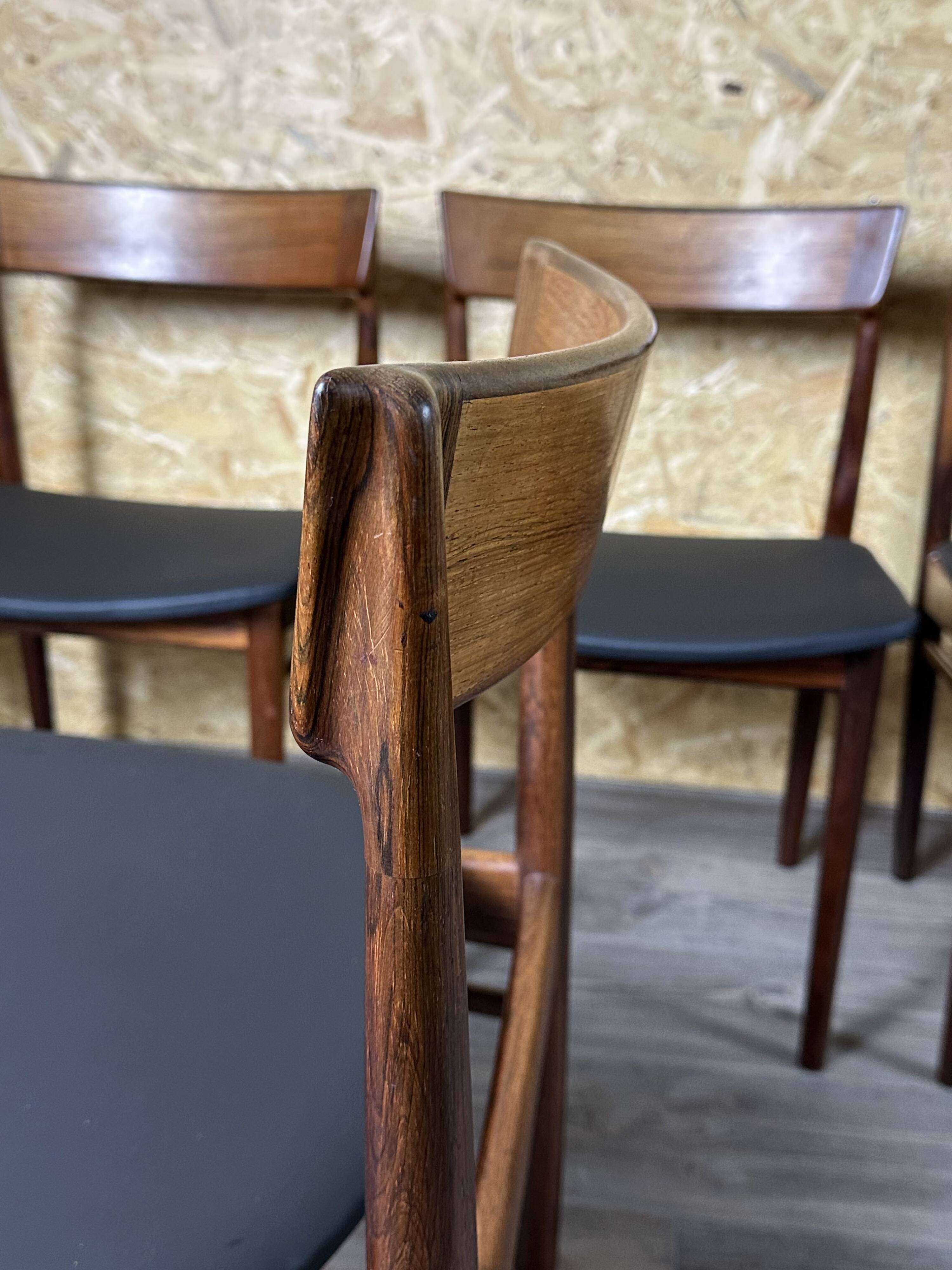 Set of 6 Henry Rosengren Hansen Model 39 Dining Chairs Rosewood