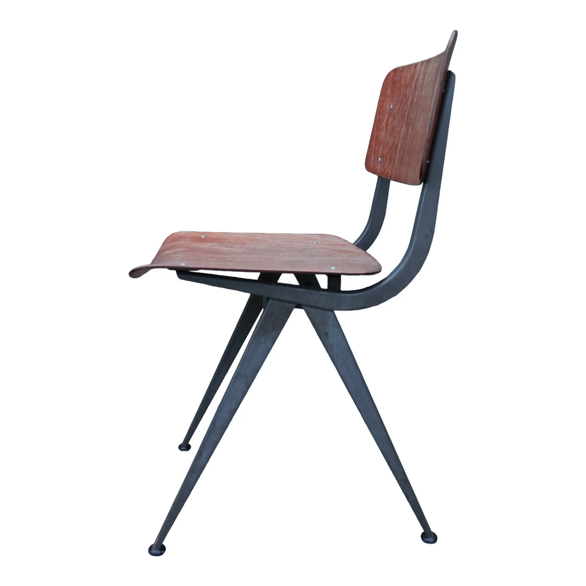 Vintage Presikhaaf chair – Pagholz and compass legs, 1960s