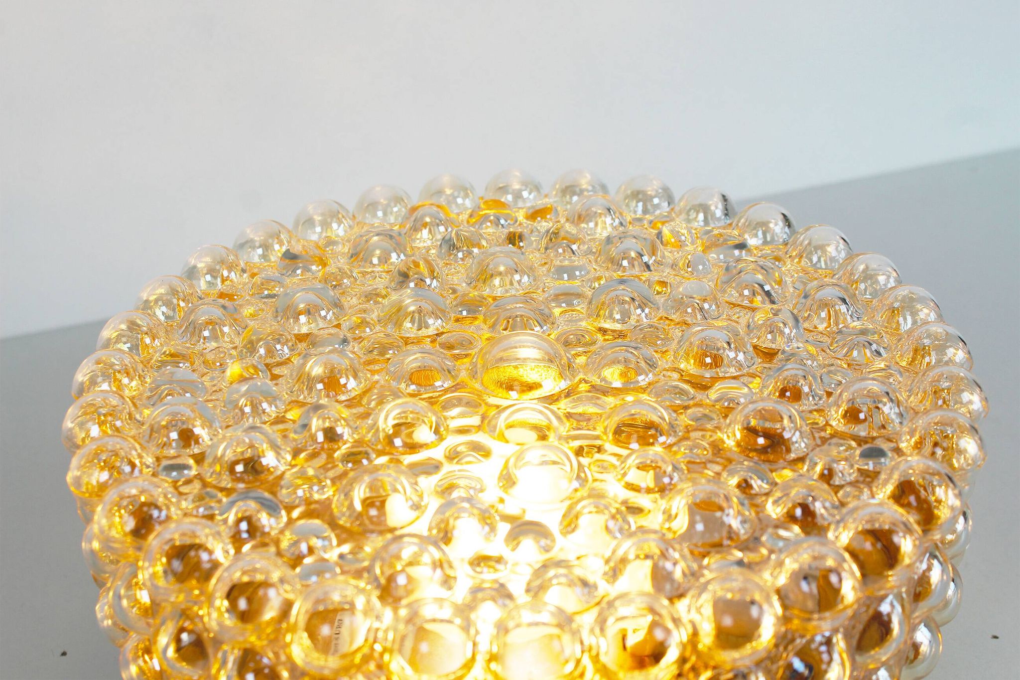 Stunning (26cm) glass bubble flush mount light by Helena Tynell for Glashut