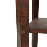 Art Deco Oak Side Table Inlaid Leaf coromandel minimalist design