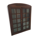 Old wall case has pharmacy
