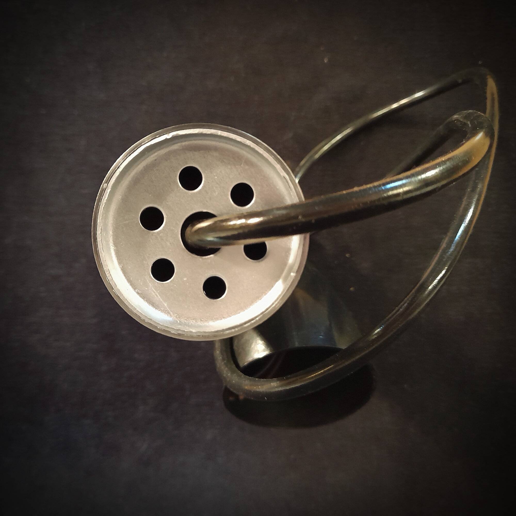 Still brand tube pendant light in polished stainless steel, 1970s, NEW