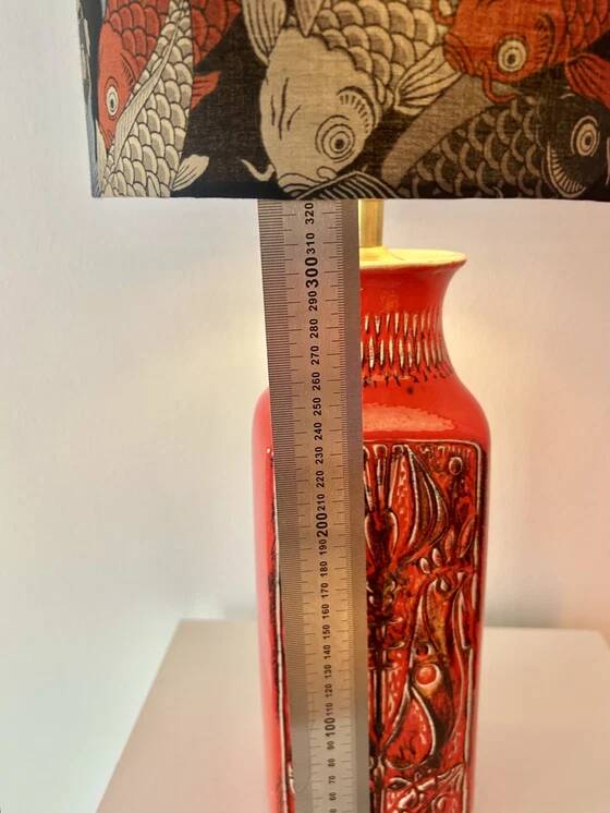 Table lamp from the 1960s, Bay vase - Bodo Mans