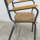 1962 school teacher's chair in honey color and tubular structure