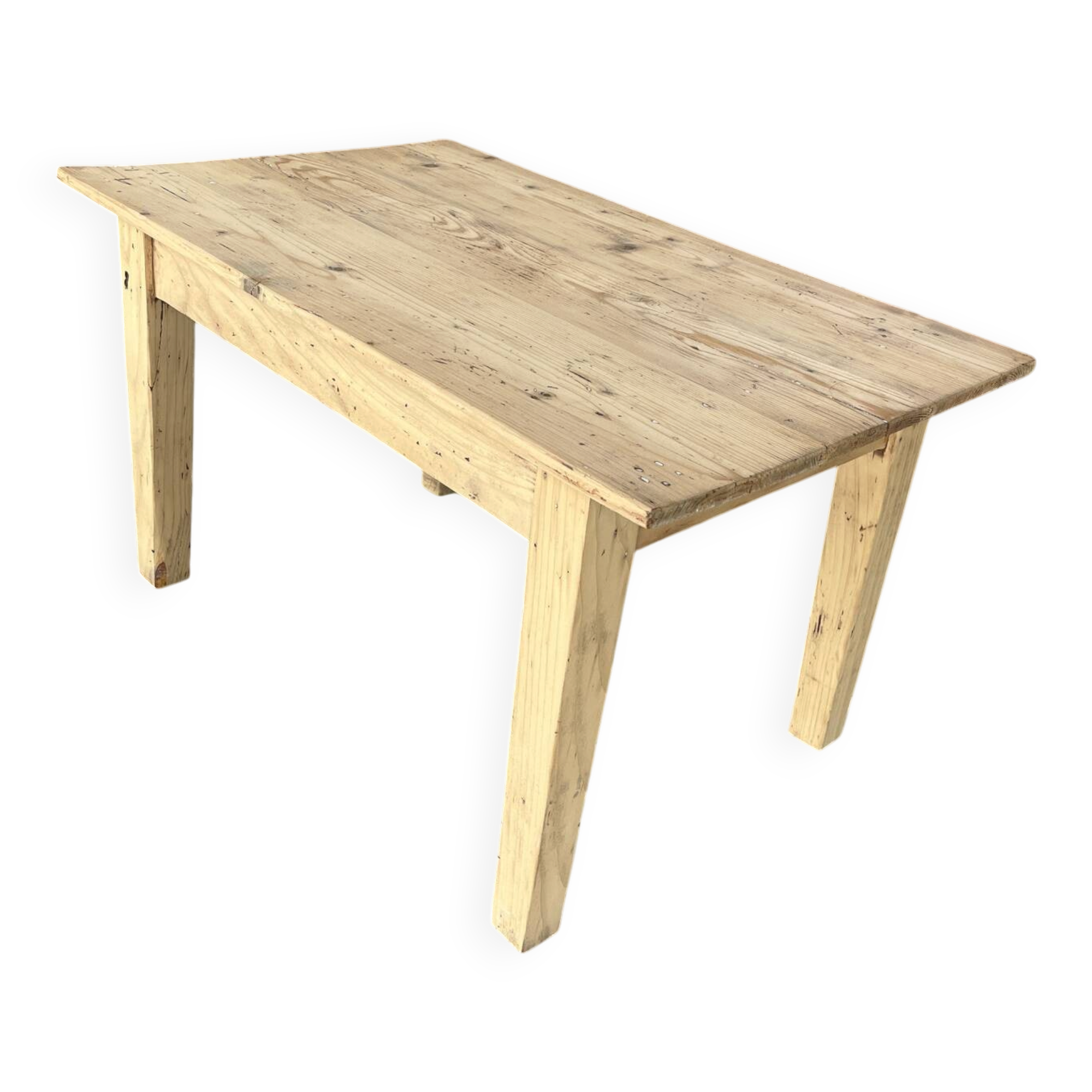 Raw wood coffee table