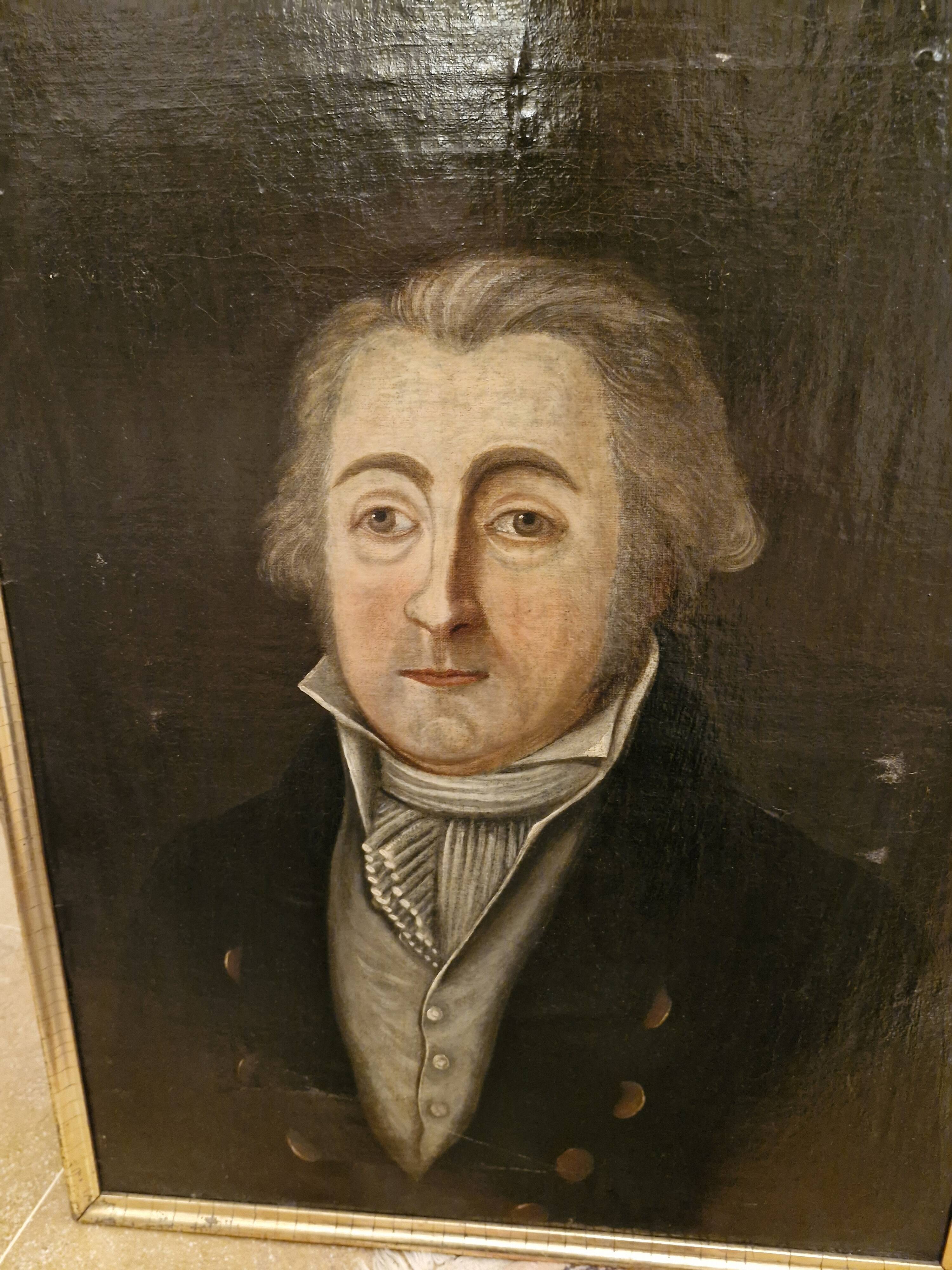 18th century, portrait of a man oil on canvas