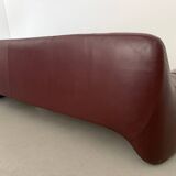 Sculptural 3-seater Leather Sofa by Cinova, Italy 1970s