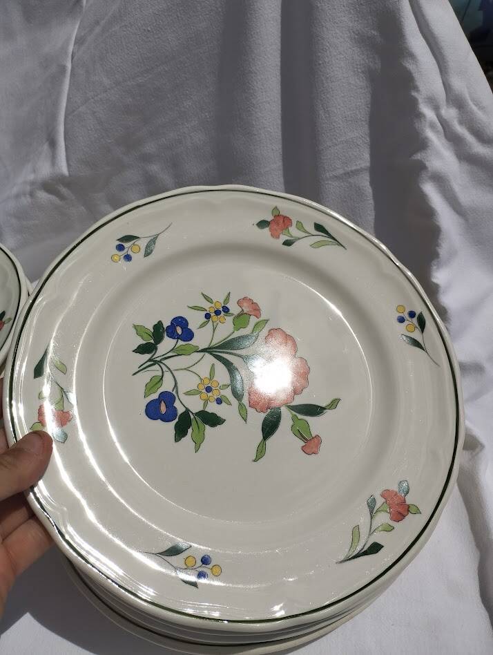 Vintage table service Ceramica Quadrifoglio