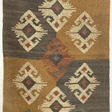 Tapis Kilim tissé à la main, décoration d'intérieur, chevet, hall, tapis traditionnel indien.