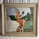 Gouache on pin-up panel signed and dated 20th century