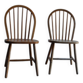 Tatra dining chair set from the 1960s in light wood, Mid-Century style.