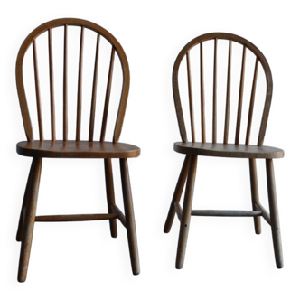 Tatra dining chair set from the 1960s in light wood, Mid-Century style.