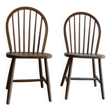 Tatra dining chair set from the 1960s in light wood, Mid-Century style.