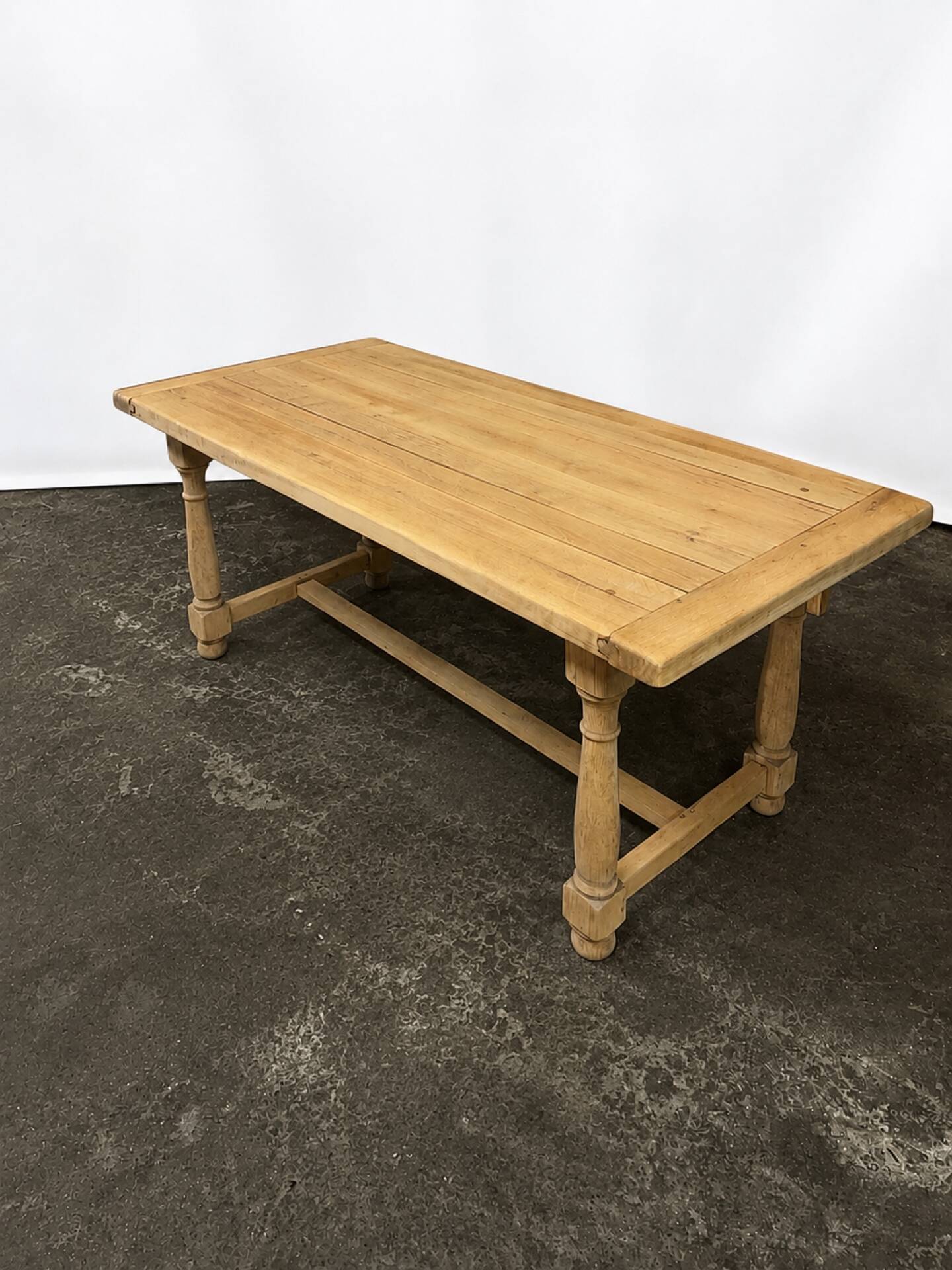 Solid oak farmhouse table
