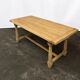 Solid oak farmhouse table