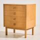 Oak chest of drawers with four drawers