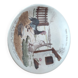 Sarreguemines talking plate Benjamin Rabier