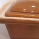 Glazed earthenware casserole pot