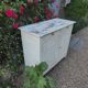 Old patinated wooden sideboard