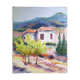 Paysage de provence sur toile