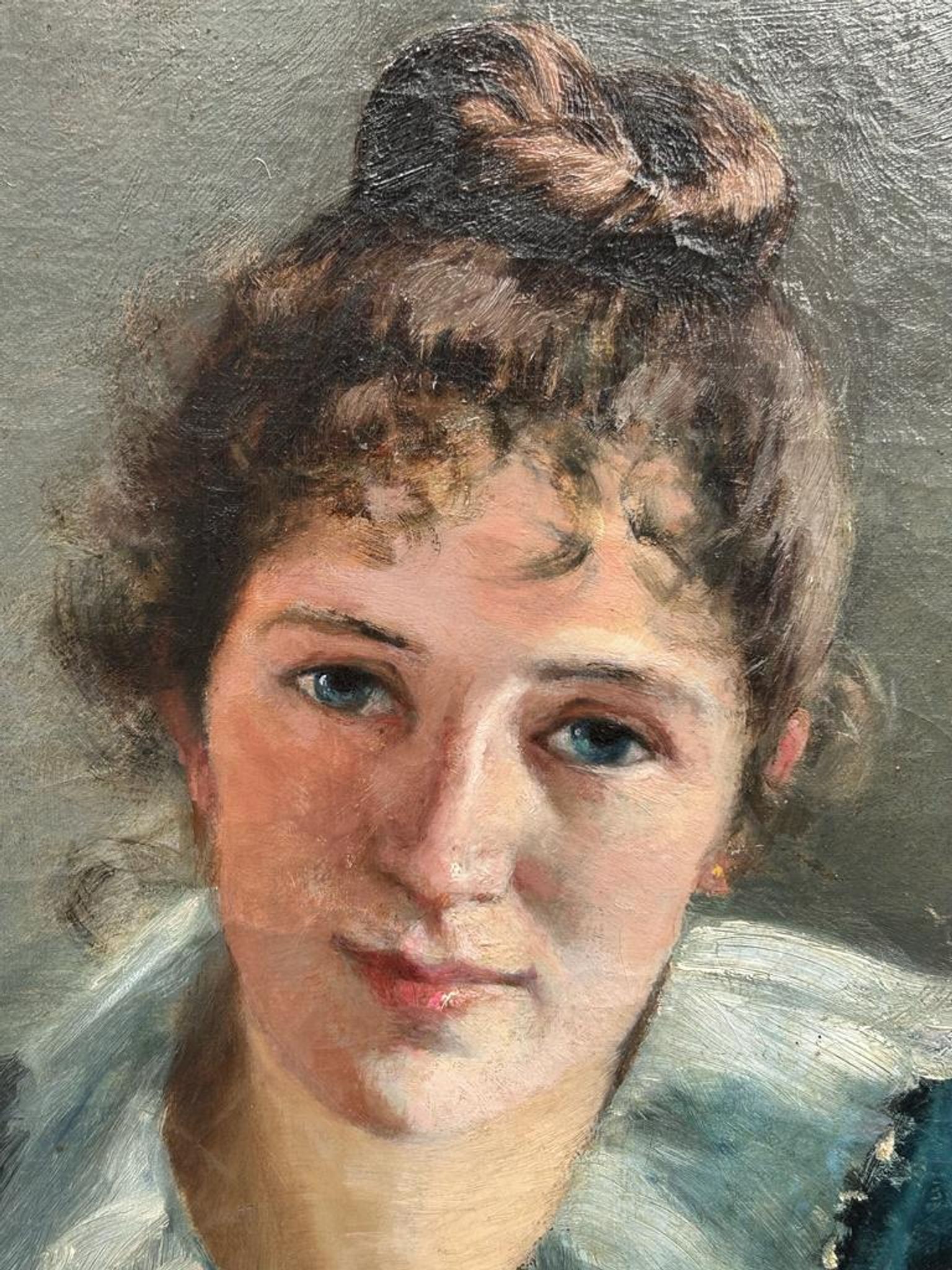 Portrait of a young woman circa 1890 - 1900