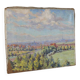 Georges Duvillier landscape "Between town and countryside" oil on canvas signed