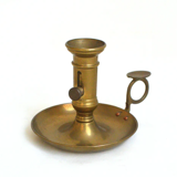 Brass cellar candle holder