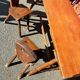 Table and 4 wooden chairs set
