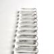 Set of 10 knife rests in a Daum France box, crystal, 1960s.