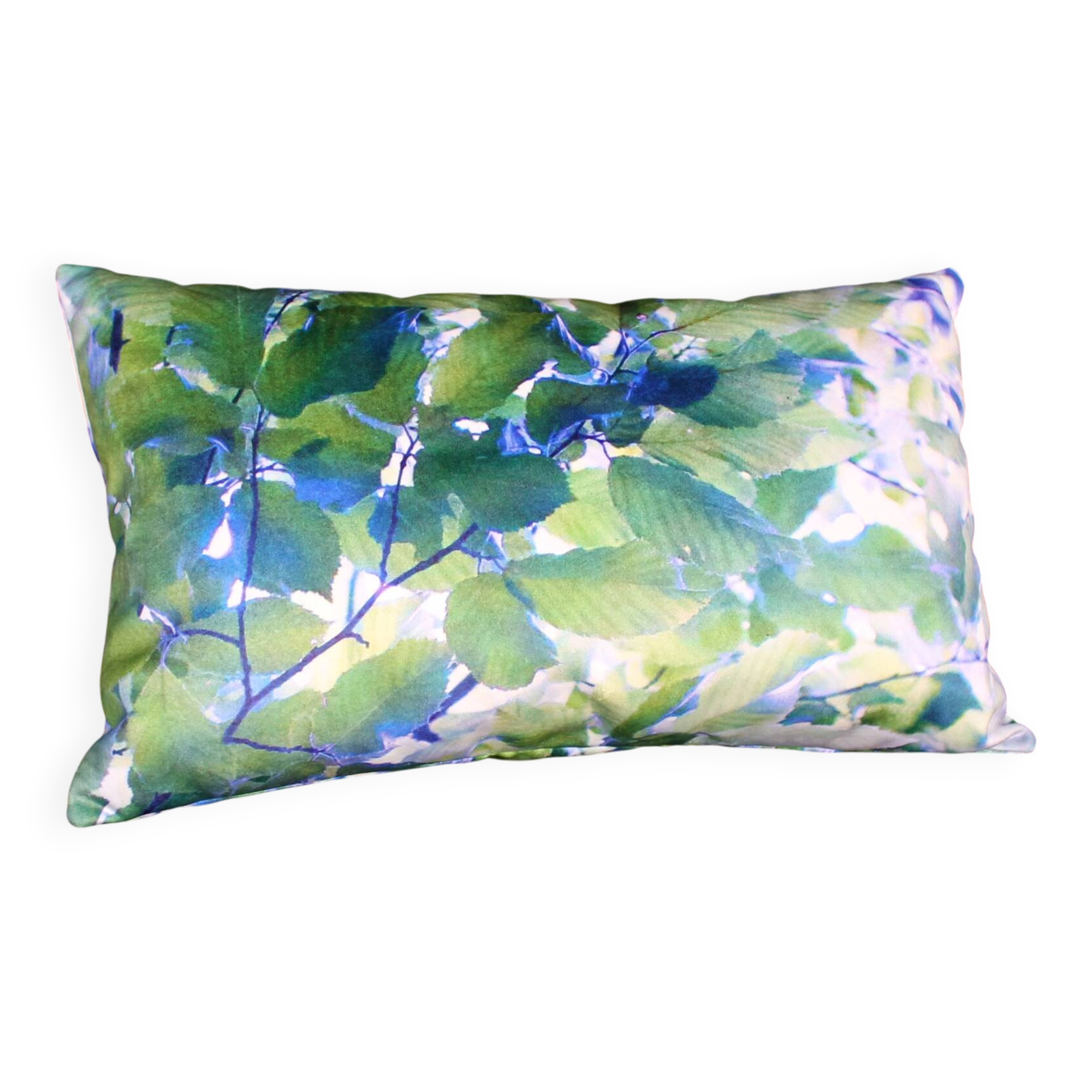 "Bluish" velvet cushion