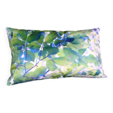 Coussin en velours “Bleutée”