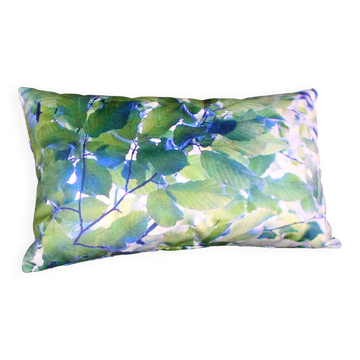 "Bluish" velvet cushion