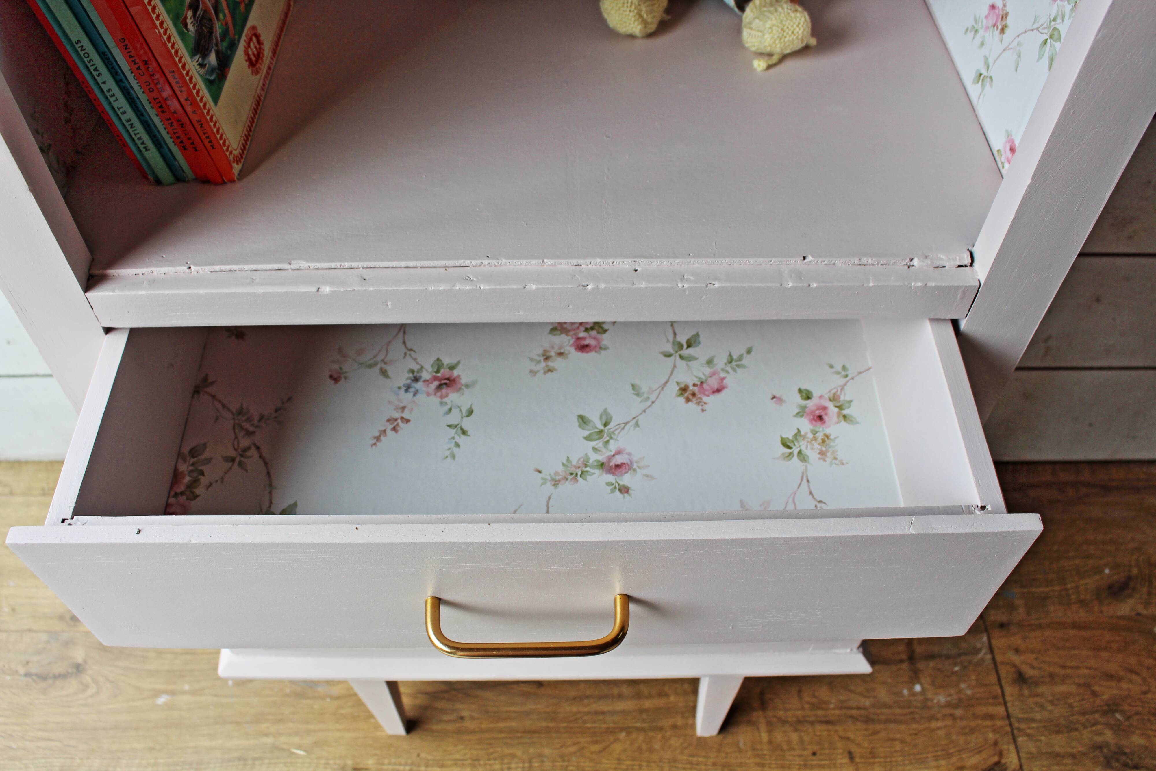 Commode bibliothèque années 60