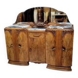 Art Deco period sideboard in blond walnut circa 1940