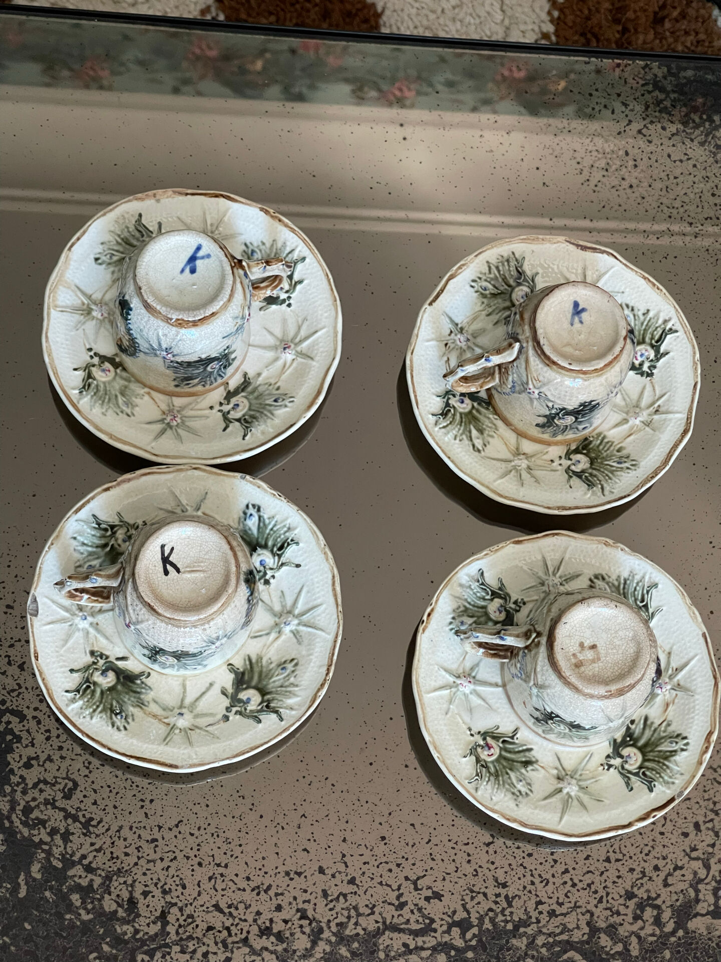 Tasses à café Wasmuël XIXeme