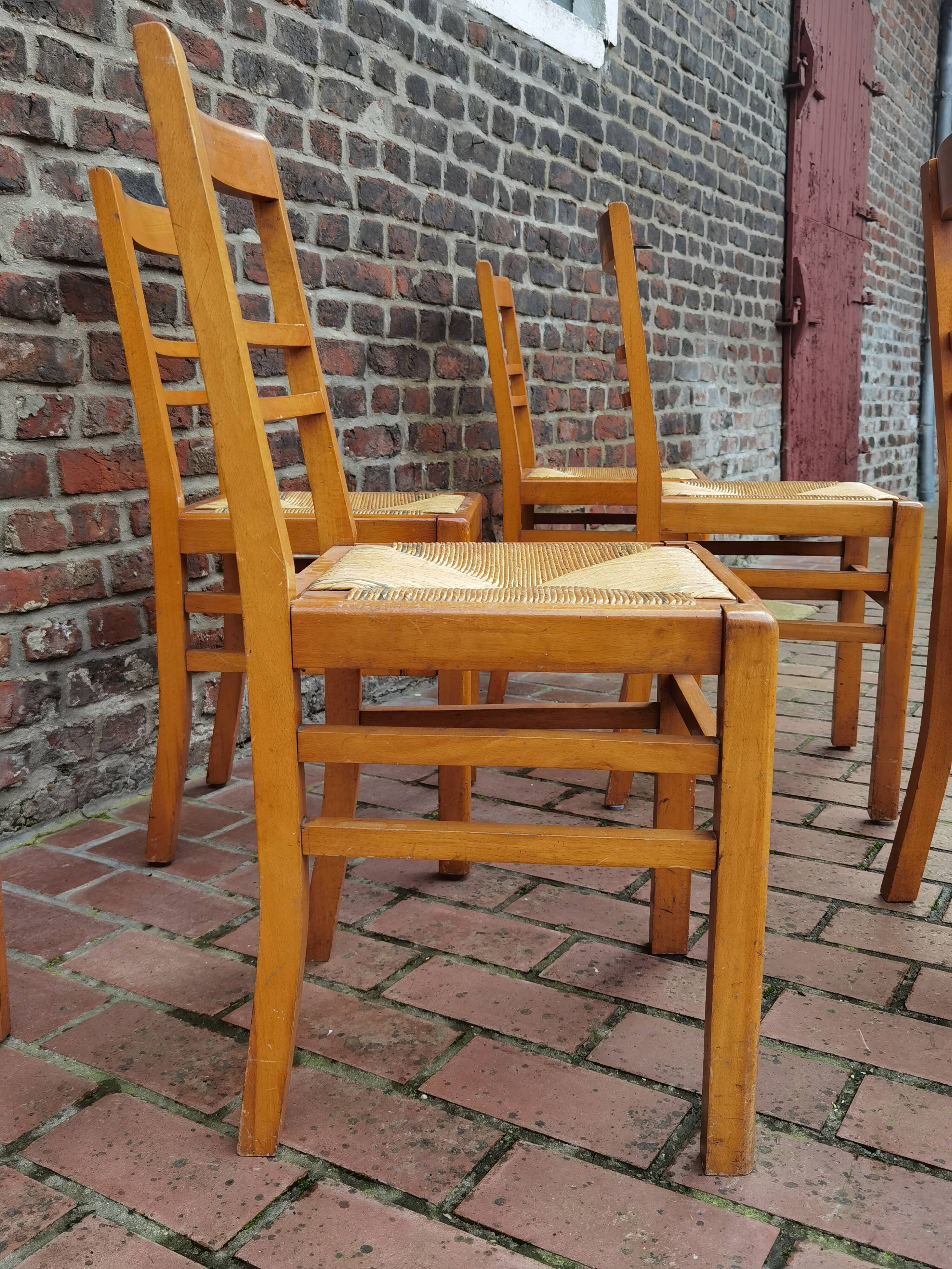 Lot of 6 chairs reconstruction Pierre Cruege