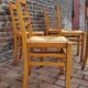 Lot de 6 chaises reconstruction Pierre Cruege