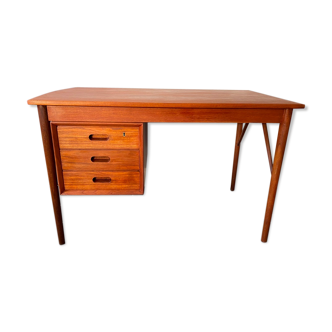 Scandinavian desk teak danish design 3 vintage drawers from the 60s