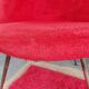 pair of vintage armchairs (red fur)
